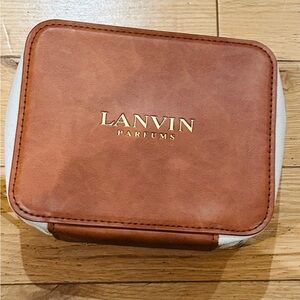 Lanvin Tan Leather Toiletry Bag